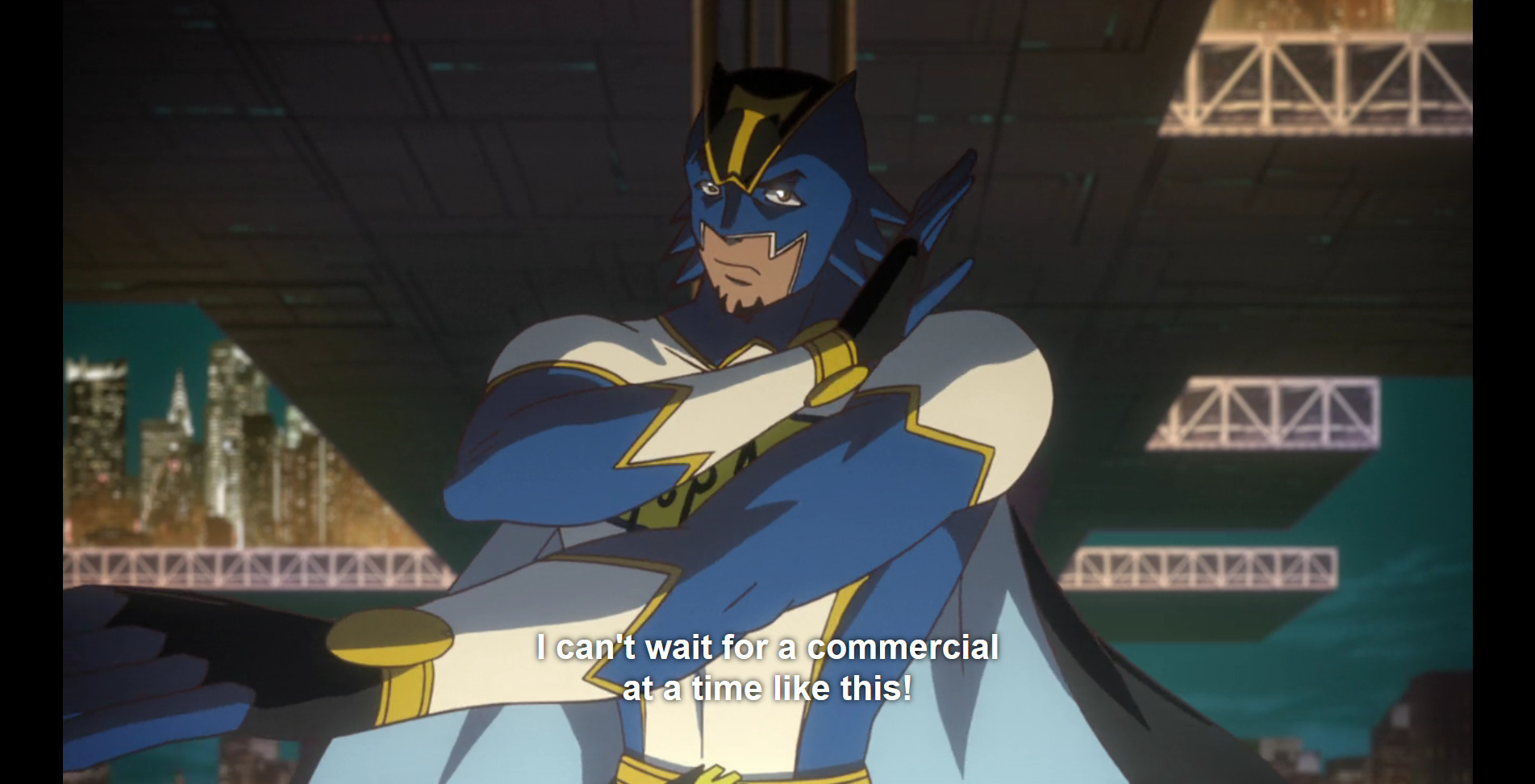 Kotetsu - Wild Tiger - s1e1 Kotetsu in his original Top Mag uniform